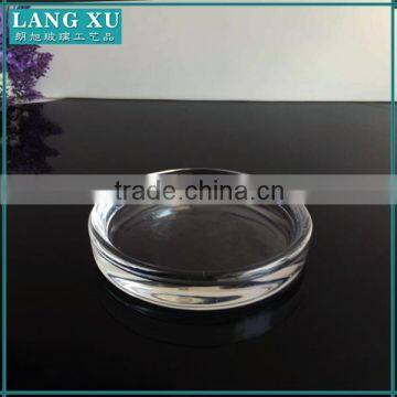 new design clear glass candle plate round supplier