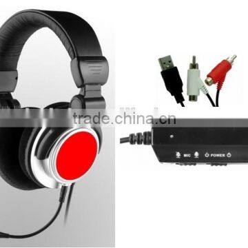 2.1 vibration gaming headset for Xbox one/PS4/PS3/XBOX360/PC/MAC/Wii foldable, detachable microphone