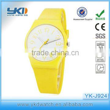 2015 of the latest fashion plastic men's watch,factory direct selling