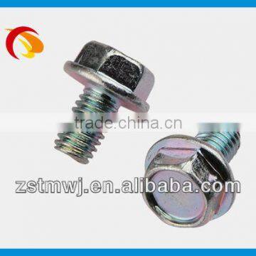 Zn-plated indented hexagon washer mashine screw