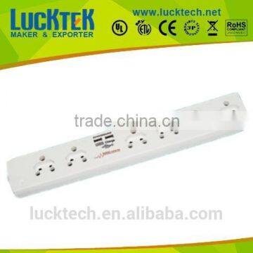 6 WAY South Africa USB Extension Power Socket outlet