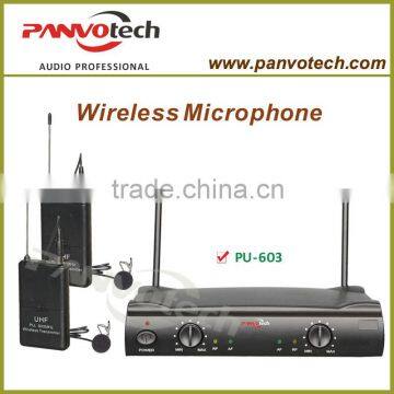 Wireless microphne dual belt-pack Mic Transmitter