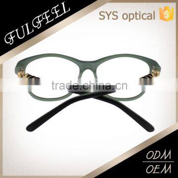Top Quality Low Price Oval Shape Acetate Eyeglass Optical Frame For Ladies photo-3