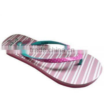 2015 New design fashion women cheap rubber comfortable flip flop