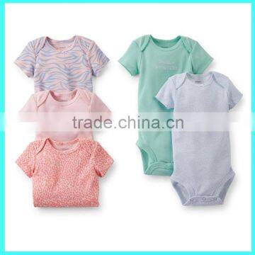 100% cotton plain cotton toddler bodysuits,newborn suits for baby summer kids romper sets