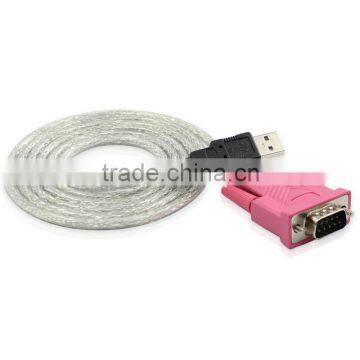 High speed USB to RS232 DB 9 Pin Serial COM Cable Lead