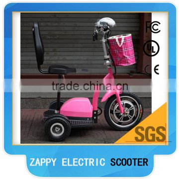 350~500W Power and No Foldable three wheel scooter