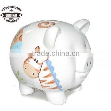 factory directly custom ceramic handpaint cute pig bank