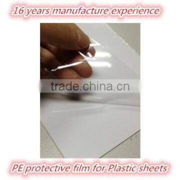 Transparent Self Adhesive Film for PVC/PC/PET Sheet