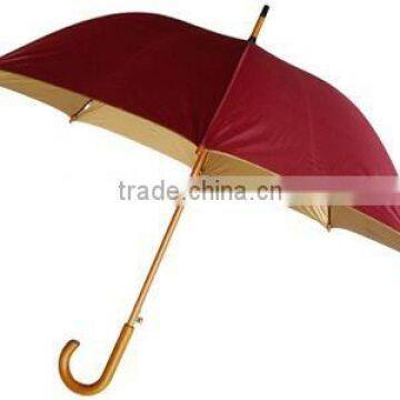 automatic wooden shaft umbrella