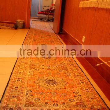 Corridor carpet extraordinary long pure silk carpets hereke silk carpets bamboo carpet