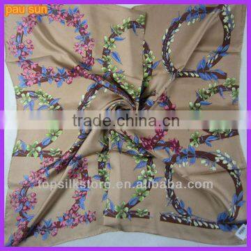 Square twill beauty silk scarf 90x90 brand