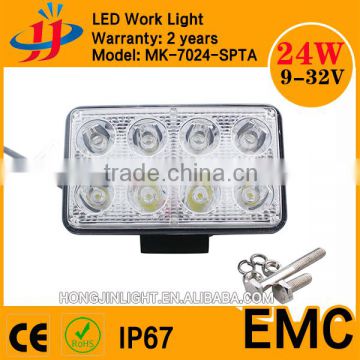 IP67 spot/flood beam Auto Led Work 24W led truck lights