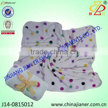 jianer 2015 new arrival allover print comfortable soft polar fleece wholesale baby blanket