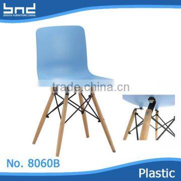 Modern beautiful armless stackable dinning chairs plastic chairs