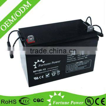 Newest Hot Selling Rechargeable Lead Acid Solar 12v 100ah Ups Battery photo-2