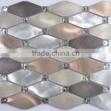 stainless steel mosaic tile backsplash