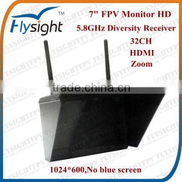 515 RC801 32CH 5.8G 7" HD Monitor FPV Diversity RX for FPV Plane RTF Kit