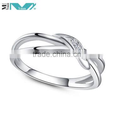White CZ Band Women's 925 Sterling Silver Rings Wedding Jewelry photo-2