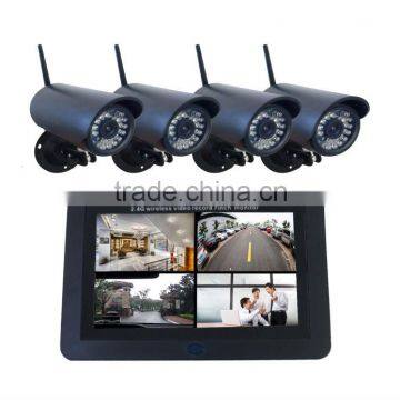 wireless digital cctv DVR kit for home with 7 inch monitor