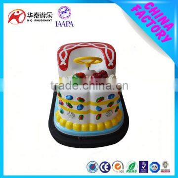 Amusement indoor safe single cake coin operated kids car