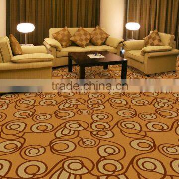 Hotel room flooring use Nylon material printed carpet