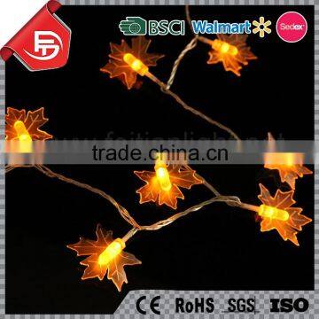 TZFEITIAN IP44 Transformer Warm White Maple Leaf String Light photo-2