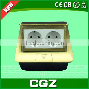 CGZ Brand 2015 new hot sale electric multi plug floor socket with high quality