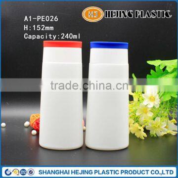 240ml PE Plastic Liquid Detergent Bottle With Flip Top Cap