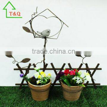 New Vintage Cream 2 in 1 Stylish Garden Outdoor Glazed Ceramic Planter