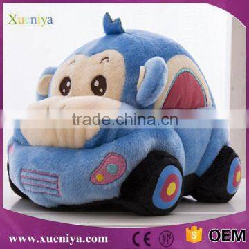 Promotion China Supplier Monkey Kids Toys Custom Stuffed Plush Toy Car