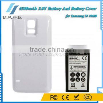 6500mAh 3.8V Battery for Samsung i9600 S5 Battery OEM And Battery Case White