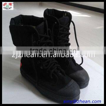 Fire Fighter Rescue Canvas Boots With Rubber Sole