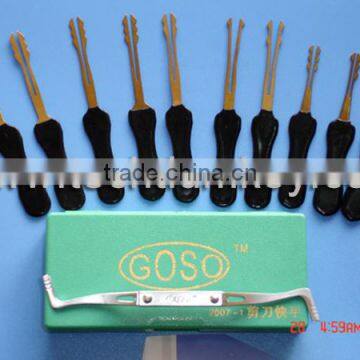 10PCS GOSO pin Scissors car door lock pick set locksmith tools