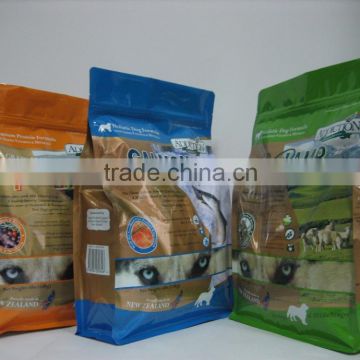 Customized flat bottom gusset animal feed packaging bag