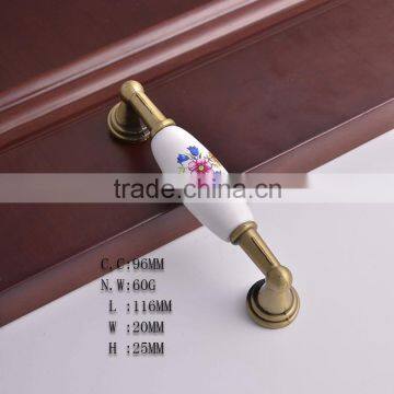 Wholesale high quality Ceramic handles and knobs kitchen wardrobes door porcelain modern pulls knobs