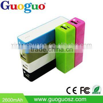 Wholesale Factory Price Power bank 2600mAh Rohs Power Bank