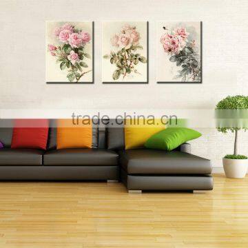 Decorative Wall Hanging Beautiful Flower Designs Fabric Painting