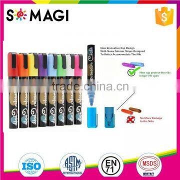 Premium Liquid bullet and chisel Nib Highlighter pen with rich colors And Fluorescent