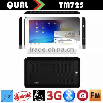 New Model! 7 inch cheap 3g phone tablet pc with Dual Core WCDMA 3G phone call Bluetooth GPS FM Android 4.2