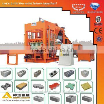 QTY10-15 hydraulic paving block manufacturing machine