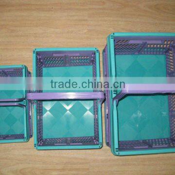 plastic folding basket