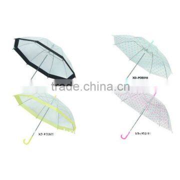 transparent material promotional straight umbrella