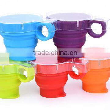 Retractable Folding Cup Telescopic Collapsible Cups Travel Silicone Mug photo-3