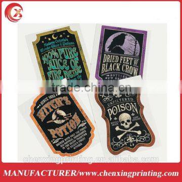 Halloween Drink Bottle adhesive labels Stickers