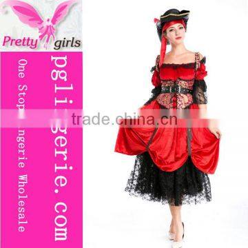 New Design Deluxe Royal Red Queen Costume Fancy Dress Costumes