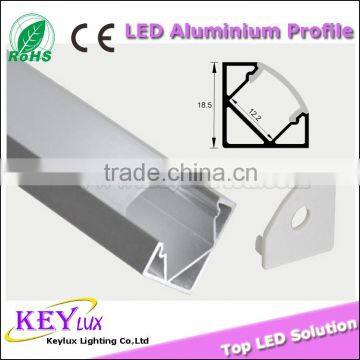 Corner and Surface Mounted TED001P18 Triangle LED Aluminum Profile