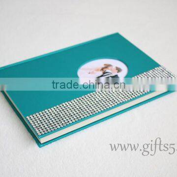 Elegant Wedding Guest Book in Handmade With Bling Rhinestone for Best Wedding Gifts photo-2