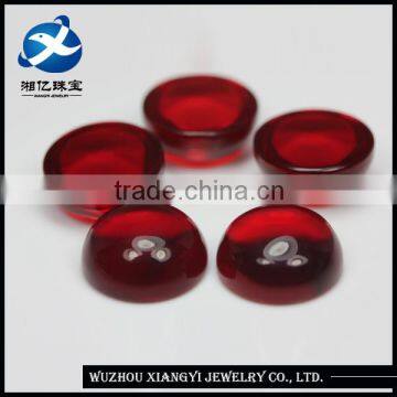 Wholesale china merchandise top quality flat round glass cabochon glass gemstone