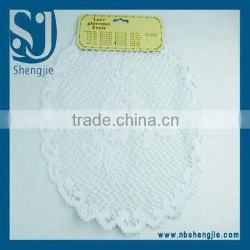 Trade Assurance wholesale Lace Crochet polyester Doily ,cup pad,Round shape placemat,crochet applique cup stacking mat